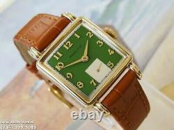 Vintage 1951 HAMILTON DEWITT, Stunning Green Dial, Serviced, One Year warranty