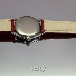 Vintage 1956 Men's Bulova Black Dial Swiss Made Serviced With One Year Warranty