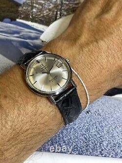 Vintage 1966 Men's Omega Seamaster De Ville Date 24j Automatic One Year Warranty