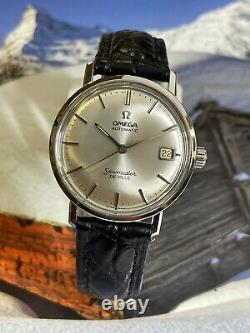 Vintage 1966 Men's Omega Seamaster De Ville Date 24j Automatic One Year Warranty