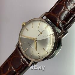 Vintage 1967 Men's Bulova Wave 2 Tone Dial Serviced With One Year Warranty