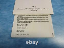 Vintage IWC Watch Open New-Old-Stock One Year International Guarantee Card +Book