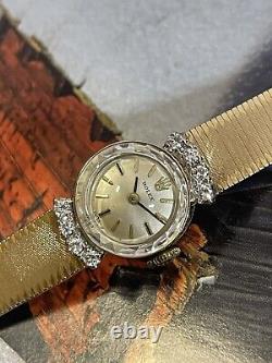 Vintage Ladies Rolex 14K Diamond Cocktail Yellow Gold Watch ONE YEAR WARRANTY