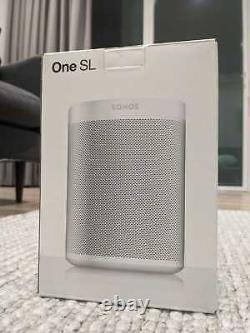 White Sonos One SL Brand New Refurbished by Sonos 2 Year Warranty