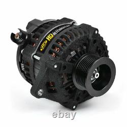 XDP Wrinkle Black HD High Output Alternator For 07.5-10 Chevy/GMC 6.6L Duramax