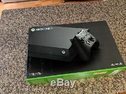 Xbox One X 1TB Black Console NEW Sealed w 1 Year Warranty